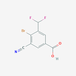 4-Bromo-3-cyano-5-(difluoromethyl)benzoic acid