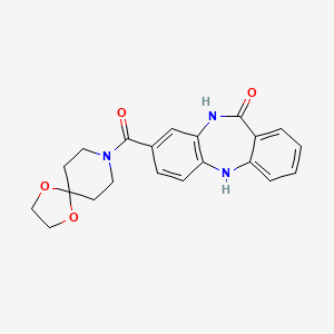 8-(1,4-dioxa-8-azaspiro[4.5]decane-8-carbonyl)-5H-dibenzo[b,e][1,4]diazepin-11(10H)-one