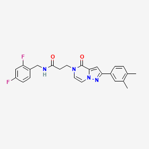 N-(2,4-difluorobenzyl)-3-[2-(3,4-dimethylphenyl)-4-oxopyrazolo[1,5-a]pyrazin-5(4H)-yl]propanamide