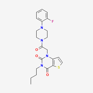 3-butyl-1-(2-(4-(2-fluorophenyl)piperazin-1-yl)-2-oxoethyl)thieno[3,2-d]pyrimidine-2,4(1H,3H)-dione