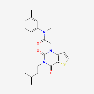 N-ethyl-2-[3-(3-methylbutyl)-2,4-dioxo-3,4-dihydrothieno[3,2-d]pyrimidin-1(2H)-yl]-N-(3-methylphenyl)acetamide