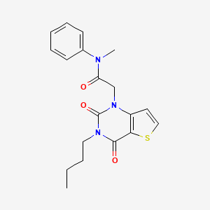 2-(3-butyl-2,4-dioxo-3,4-dihydrothieno[3,2-d]pyrimidin-1(2H)-yl)-N-methyl-N-phenylacetamide