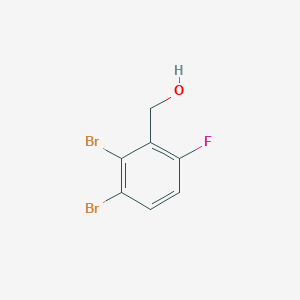 molecular formula C7H5Br2FO B1410361 2,3-Dibromo-6-fluorobenzyl alcohol CAS No. 1806294-99-4