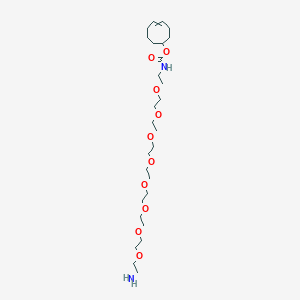 molecular formula C27H52N2O10 B14103635 cyclooct-4-en-1-yl N-[2-[2-[2-[2-[2-[2-[2-[2-(2-aminoethoxy)ethoxy]ethoxy]ethoxy]ethoxy]ethoxy]ethoxy]ethoxy]ethyl]carbamate 