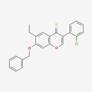 7-(benzyloxy)-3-(2-chlorophenyl)-6-ethyl-4H-chromene-4-thione