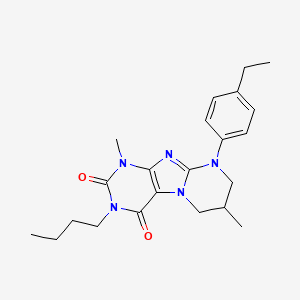 3-butyl-9-(4-ethylphenyl)-1,7-dimethyl-7,8-dihydro-6H-purino[7,8-a]pyrimidine-2,4-dione