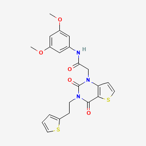 N-(3,5-dimethoxyphenyl)-2-(2,4-dioxo-3-(2-(thiophen-2-yl)ethyl)-3,4-dihydrothieno[3,2-d]pyrimidin-1(2H)-yl)acetamide