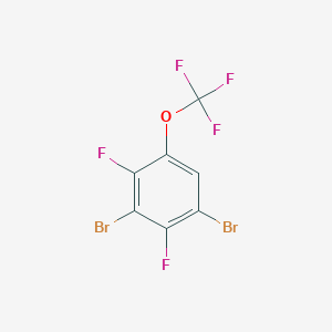 molecular formula C7HBr2F5O B1410373 1,3-Dibromo-2,4-difluoro-5-(trifluoromethoxy)benzene CAS No. 1806327-32-1