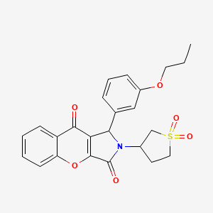 2-(1,1-Dioxidotetrahydrothiophen-3-yl)-1-(3-propoxyphenyl)-1,2-dihydrochromeno[2,3-c]pyrrole-3,9-dione