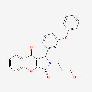 2-(3-Methoxypropyl)-1-(3-phenoxyphenyl)-1,2-dihydrochromeno[2,3-c]pyrrole-3,9-dione