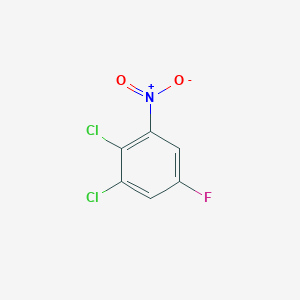 molecular formula C6H2Cl2FNO2 B1410375 1,2-Dichloro-5-fluoro-3-nitrobenzene CAS No. 1806280-44-3