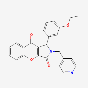 1-(3-Ethoxyphenyl)-2-(pyridin-4-ylmethyl)-1,2-dihydrochromeno[2,3-c]pyrrole-3,9-dione