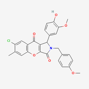 7-Chloro-1-(4-hydroxy-3-methoxyphenyl)-2-(4-methoxybenzyl)-6-methyl-1,2-dihydrochromeno[2,3-c]pyrrole-3,9-dione