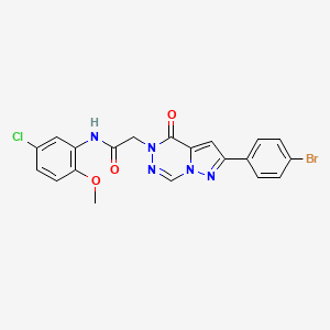 2-[2-(4-bromophenyl)-4-oxopyrazolo[1,5-d][1,2,4]triazin-5(4H)-yl]-N-(5-chloro-2-methoxyphenyl)acetamide