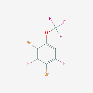 molecular formula C7HBr2F5O B1410379 1,3-Dibromo-2,4-difluoro-6-(trifluoromethoxy)benzene CAS No. 1804415-12-0