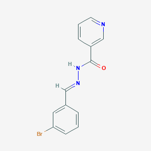 N'-[(E)-(3-bromophenyl)methylidene]pyridine-3-carbohydrazide