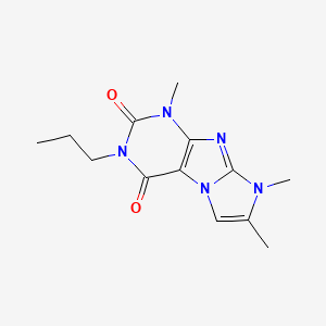 1,7,8-trimethyl-3-propyl-1H-imidazo[2,1-f]purine-2,4(3H,8H)-dione