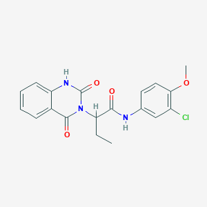 N-(3-chloro-4-methoxyphenyl)-2-(2-hydroxy-4-oxoquinazolin-3(4H)-yl)butanamide