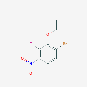 molecular formula C8H7BrFNO3 B1410402 1-Bromo-2-ethoxy-3-fluoro-4-nitrobenzene CAS No. 1805414-17-8