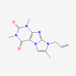 8-allyl-1,3,7-trimethyl-1H-imidazo[2,1-f]purine-2,4(3H,8H)-dione