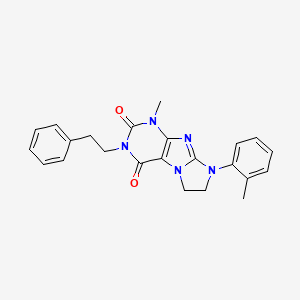 4-methyl-6-(2-methylphenyl)-2-(2-phenylethyl)-7,8-dihydropurino[7,8-a]imidazole-1,3-dione