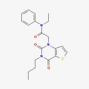 2-(3-butyl-2,4-dioxo-3,4-dihydrothieno[3,2-d]pyrimidin-1(2H)-yl)-N-ethyl-N-phenylacetamide