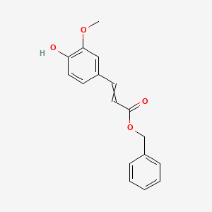 molecular formula C17H16O4 B14104151 Benzyl 3-(4-hydroxy-3-methoxyphenyl)prop-2-enoate CAS No. 87024-37-1