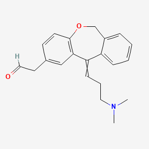 molecular formula C21H23NO2 B14104164 Olopatadine Carbaldehyde 