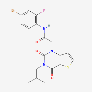 N-(4-bromo-2-fluorophenyl)-2-[3-(2-methylpropyl)-2,4-dioxo-3,4-dihydrothieno[3,2-d]pyrimidin-1(2H)-yl]acetamide