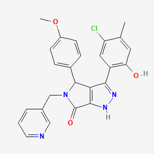 3-(5-chloro-2-hydroxy-4-methylphenyl)-4-(4-methoxyphenyl)-5-(pyridin-3-ylmethyl)-4,5-dihydropyrrolo[3,4-c]pyrazol-6(2H)-one