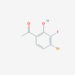 molecular formula C8H6BrFO2 B1410419 1-(4-Bromo-3-fluoro-2-hydroxyphenyl)ethanone CAS No. 1805533-00-9