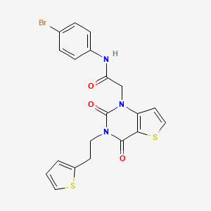 N-(4-bromophenyl)-2-(2,4-dioxo-3-(2-(thiophen-2-yl)ethyl)-3,4-dihydrothieno[3,2-d]pyrimidin-1(2H)-yl)acetamide