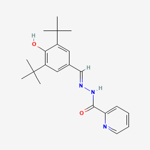 N'-[(E)-(3,5-di-tert-butyl-4-hydroxyphenyl)methylidene]pyridine-2-carbohydrazide