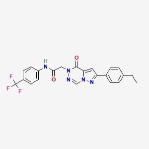 2-[2-(4-ethylphenyl)-4-oxopyrazolo[1,5-d][1,2,4]triazin-5(4H)-yl]-N-[4-(trifluoromethyl)phenyl]acetamide