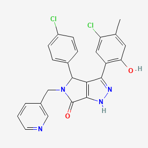 3-(5-chloro-2-hydroxy-4-methylphenyl)-4-(4-chlorophenyl)-5-(pyridin-3-ylmethyl)-4,5-dihydropyrrolo[3,4-c]pyrazol-6(2H)-one