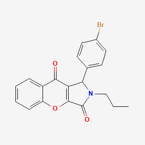 1-(4-Bromophenyl)-2-propyl-1,2-dihydrochromeno[2,3-c]pyrrole-3,9-dione