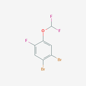 molecular formula C7H3Br2F3O B1410428 1,2-Dibromo-4-difluoromethoxy-5-fluorobenzene CAS No. 1806348-33-3