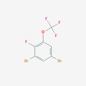 molecular formula C7H2Br2F4O B1410432 1,5-二溴-2-氟-3-(三氟甲氧基)苯 CAS No. 1803779-16-9