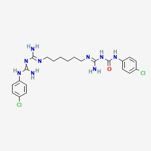 molecular formula C22H29Cl2N9O B14104324 Chlorhexidine Digluconate Impurity K 