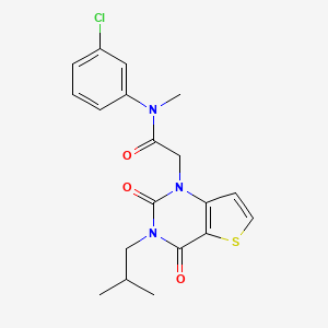 N-(3-chlorophenyl)-N-methyl-2-[3-(2-methylpropyl)-2,4-dioxo-3,4-dihydrothieno[3,2-d]pyrimidin-1(2H)-yl]acetamide