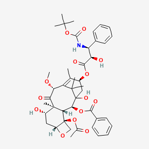 [(2S,3R,4S,7R,9S,10S,12R,15S)-4-acetyloxy-1,9-dihydroxy-15-[(2R,3S)-2-hydroxy-3-[(2-methylpropan-2-yl)oxycarbonylamino]-3-phenylpropanoyl]oxy-12-methoxy-10,14,17,17-tetramethyl-11-oxo-6-oxatetracyclo[11.3.1.03,10.04,7]heptadec-13-en-2-yl] benzoate