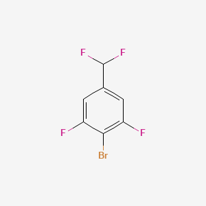 molecular formula C7H3BrF4 B1410439 4-Bromo-3,5-difluorobenzodifluoride CAS No. 1807026-08-9