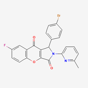 1-(4-Bromophenyl)-7-fluoro-2-(6-methylpyridin-2-yl)-1,2-dihydrochromeno[2,3-c]pyrrole-3,9-dione