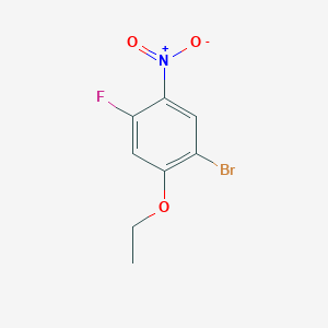 molecular formula C8H7BrFNO3 B1410443 1-溴-2-乙氧基-4-氟-5-硝基苯 CAS No. 1805530-62-4
