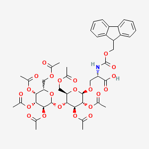 N-(9-Fluorenylmethoxycarbonyl)-O-(2,3,6,2',3',4',6'-hepta-O-acetyl--D-lactosyl)-L-serine