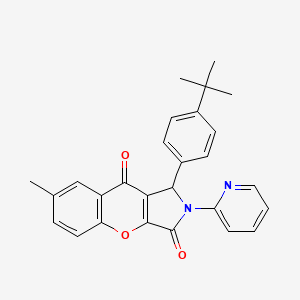 1-(4-Tert-butylphenyl)-7-methyl-2-(pyridin-2-yl)-1,2-dihydrochromeno[2,3-c]pyrrole-3,9-dione