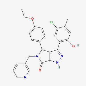 3-(5-chloro-2-hydroxy-4-methylphenyl)-4-(4-ethoxyphenyl)-5-(pyridin-3-ylmethyl)-4,5-dihydropyrrolo[3,4-c]pyrazol-6(2H)-one