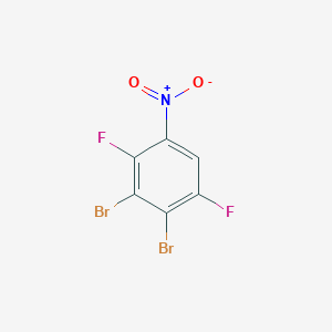 molecular formula C6HBr2F2NO2 B1410455 1,2-Dibromo-3,6-difluoro-4-nitrobenzene CAS No. 1806305-72-5