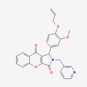 1-[3-Methoxy-4-(prop-2-en-1-yloxy)phenyl]-2-(pyridin-3-ylmethyl)-1,2-dihydrochromeno[2,3-c]pyrrole-3,9-dione