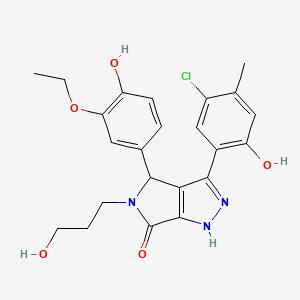 3-(5-chloro-2-hydroxy-4-methylphenyl)-4-(3-ethoxy-4-hydroxyphenyl)-5-(3-hydroxypropyl)-4,5-dihydropyrrolo[3,4-c]pyrazol-6(2H)-one